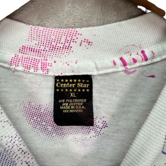 Vintage BINGO Single Stitch Hipster T Shirt All Over Print Gamer SJM sz XL - Picture 4 of 4